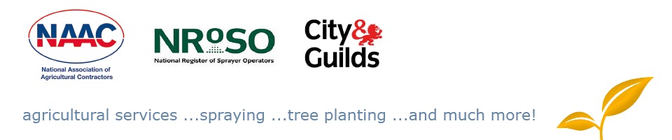 National Association of Agricultural Contractors, National Register of Sprayer Operators, City and Guilds Logos National Association of Agricultural Contractors, National Register of Sprayer Operators, City and Guilds Logos